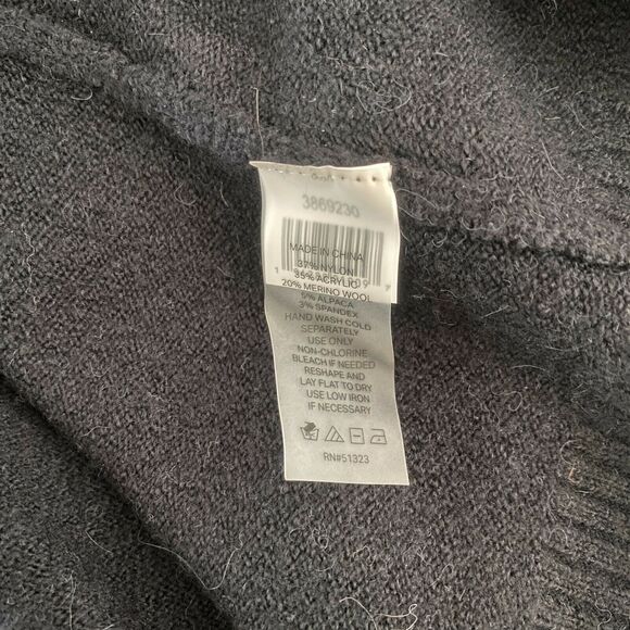 Court & Rowe Womens Stripe Trim Cardigan Sweater Button Up Black S Small - Picture 7 of 8